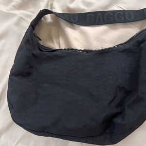 Black baggu crescent bag